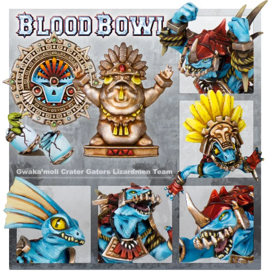 Lizardmen Blood Bowl Team – Gwaka'moli Crater Gators - Image 3