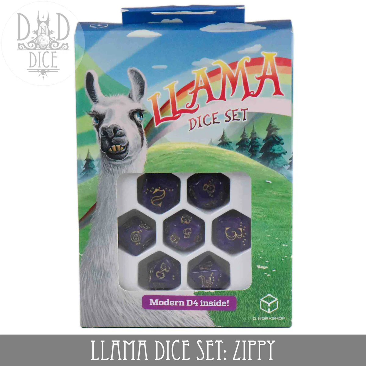 Llama Dice Set: Sparkling - Zippy