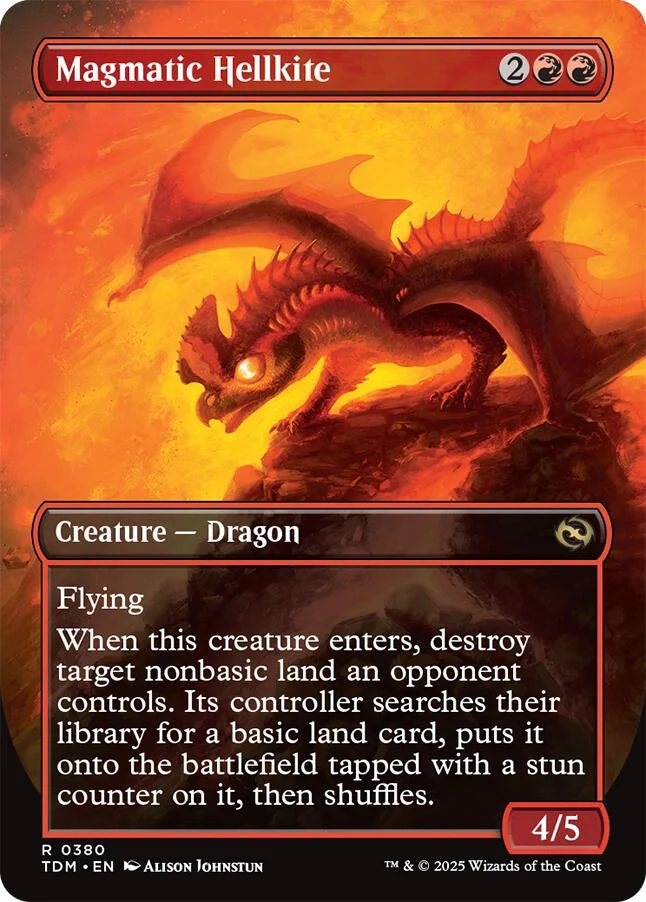 Magmatic Hellkite (Borderless) [Tarkir: Dragonstorm] - Image 2
