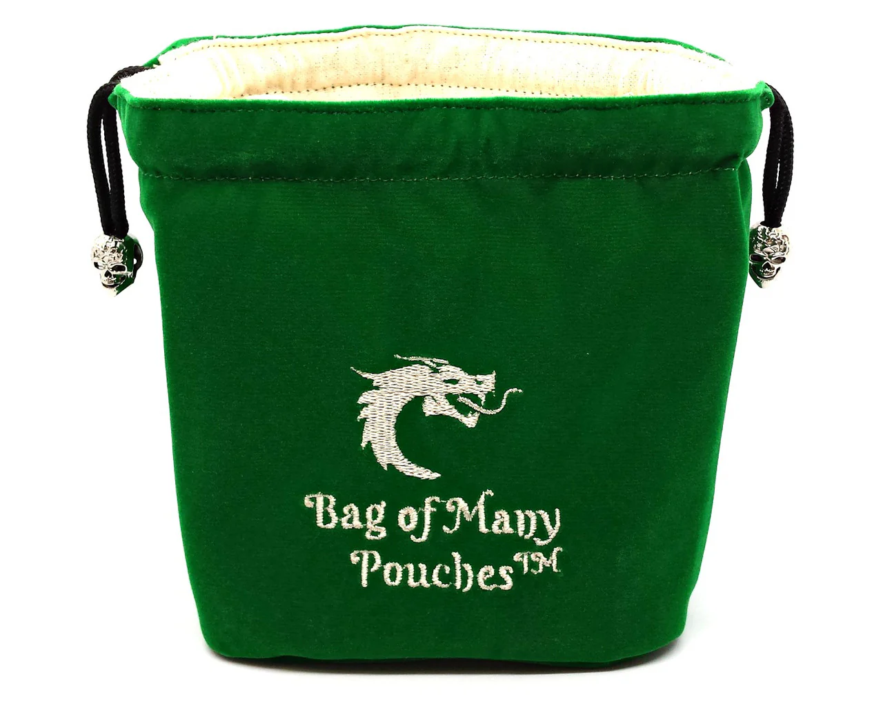 Old School Dice Bag of Many Pouches: Green