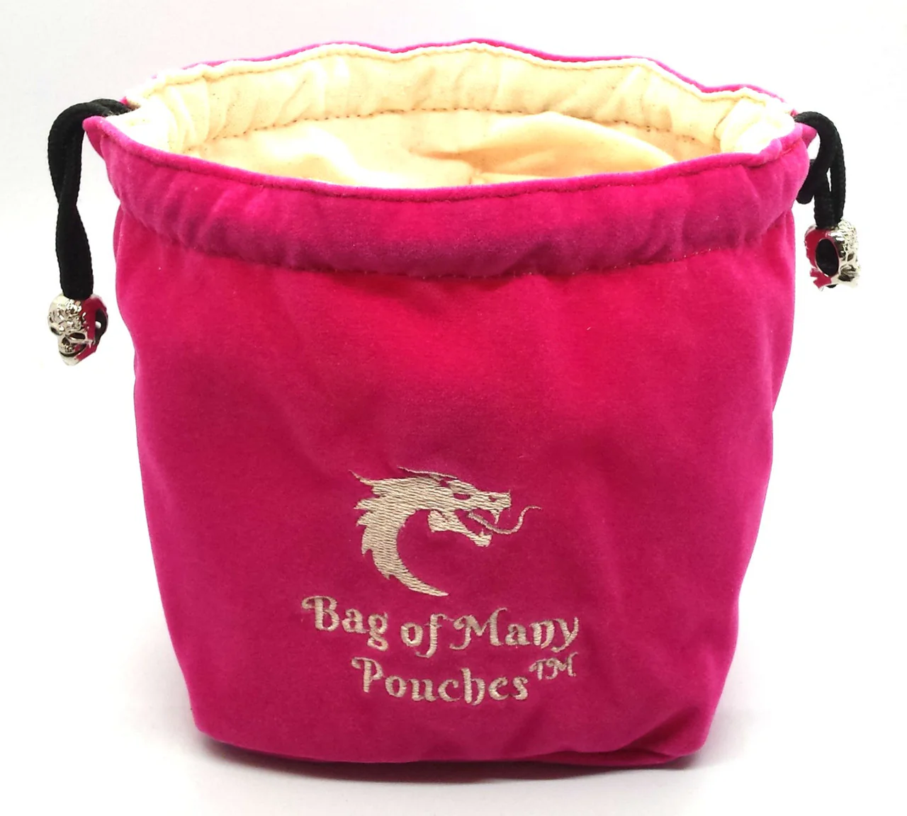 Old School Dice Bag of Many Pouches: Pink