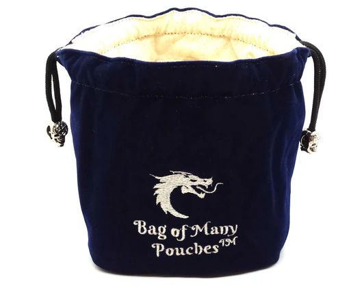 Old School Dice Bag of Many Pouches: Royal Blue
