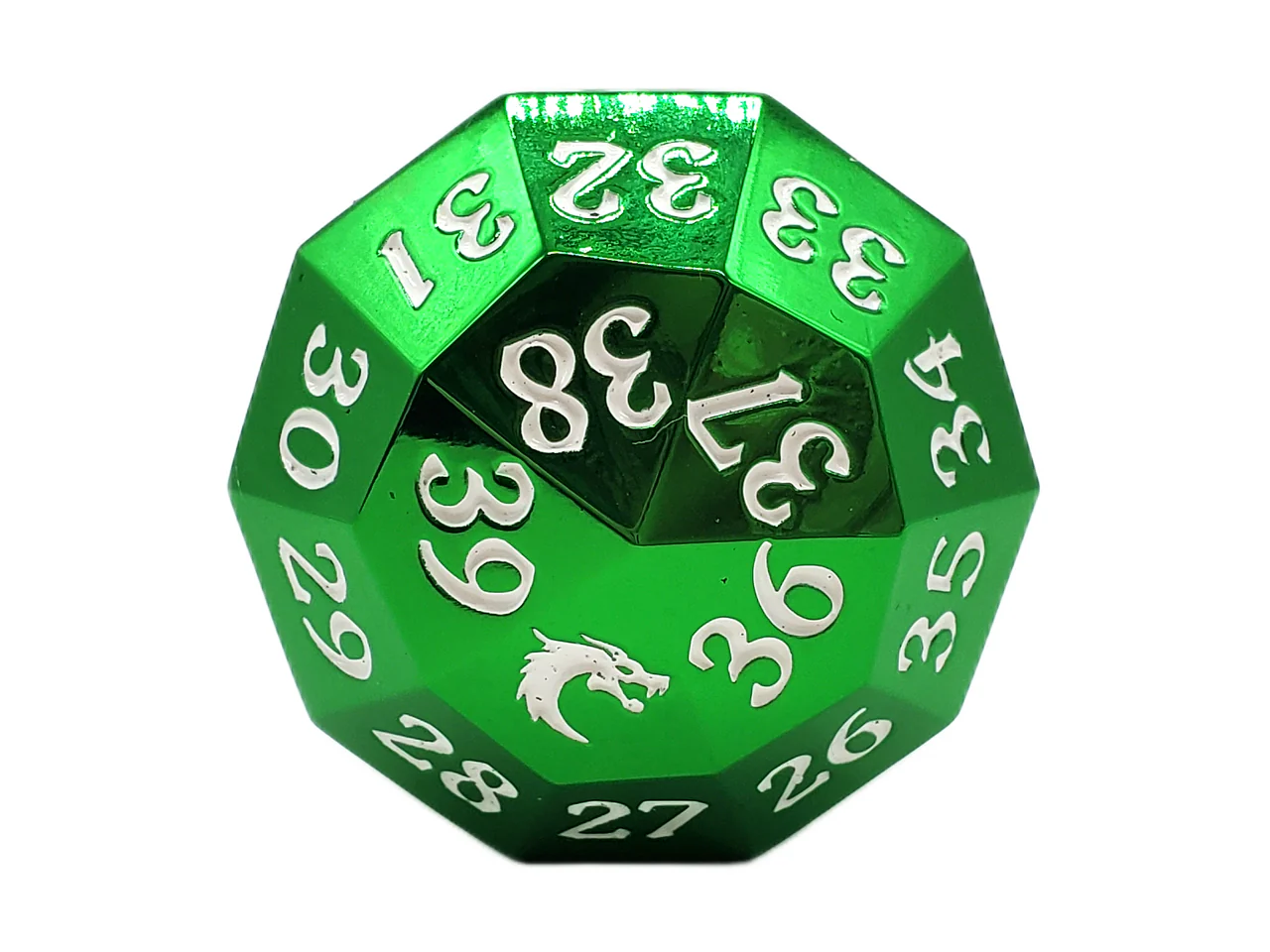 Old School Dice: Metal D40 Spindown - Image 3