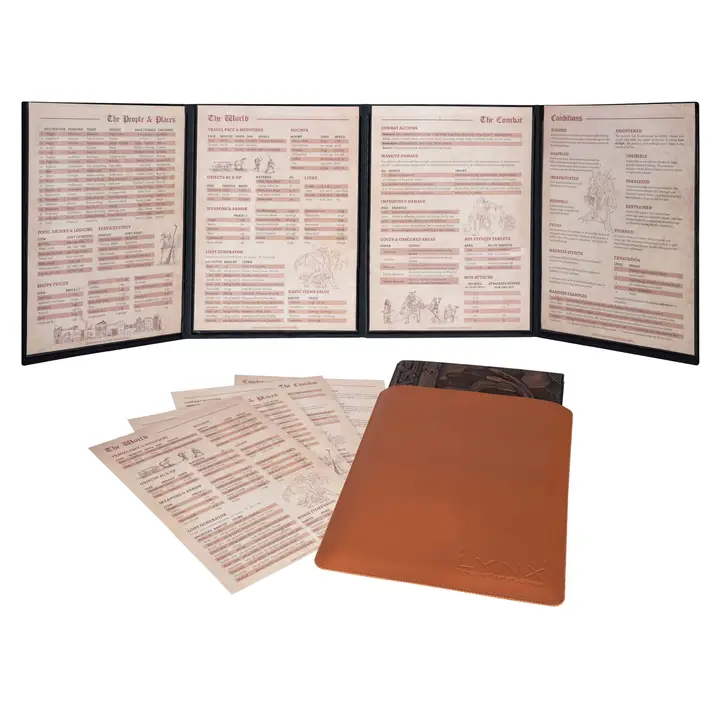 QMDirect 3D Faux-Leather Customizable Game Master Screen (Dm/Gm) - Image 3
