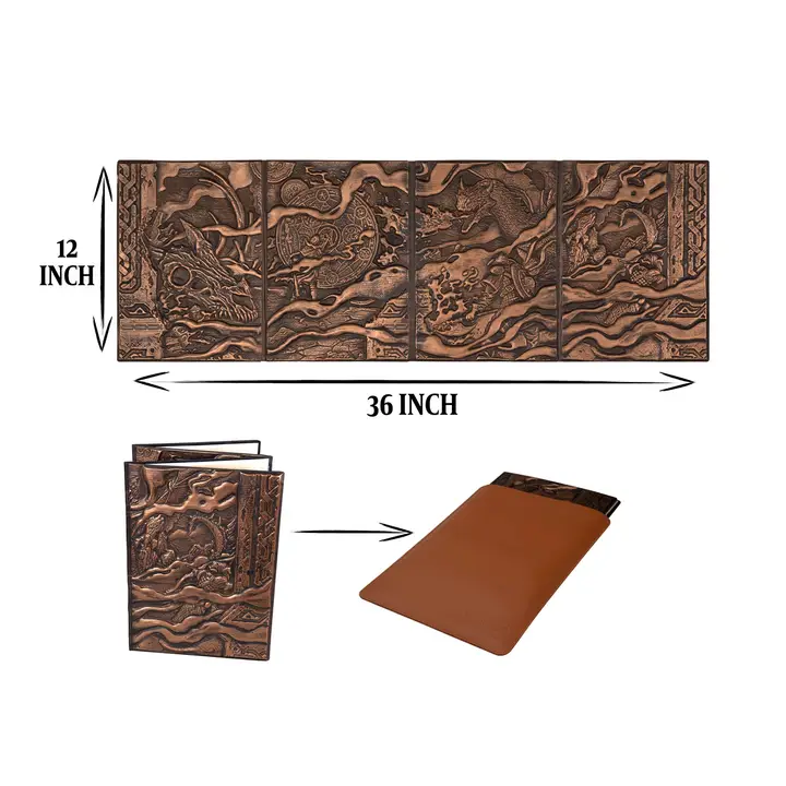 QMDirect 3D Faux-Leather Customizable Game Master Screen (Dm/Gm) - Image 4