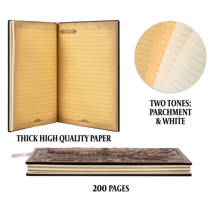 QMDirect 3D Faux-Leather Notebook / Journal - Bronze Dragon - Image 4