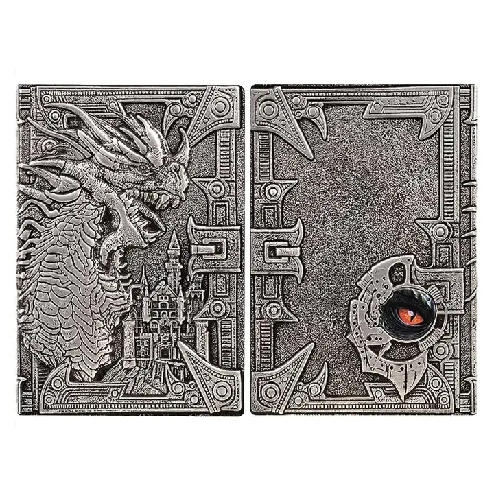 QMDirect 3D Faux-Leather Notebook / Journal - Silver Dragon - Image 2