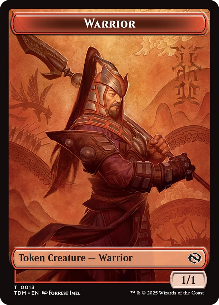 Servo // Warrior Double-Sided Token [Tarkir: Dragonstorm Commander Tokens] - Image 2