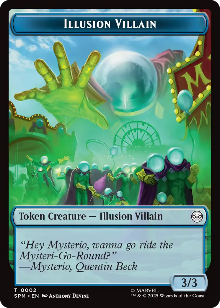 Spider // Illusion Villain Double-Sided Token [Marvel's Spider-Man Tokens] - Image 2