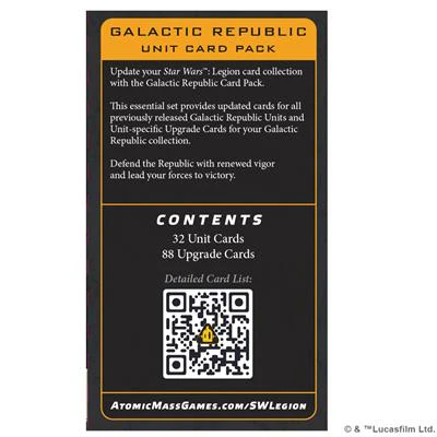 Star Wars: Legion - Galactic Republic Card Pack - Image 2