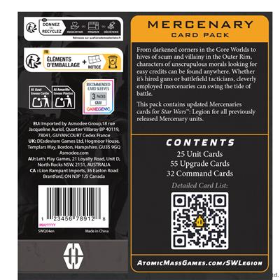 Star Wars: Legion - Mercenary Card Pack - Image 2