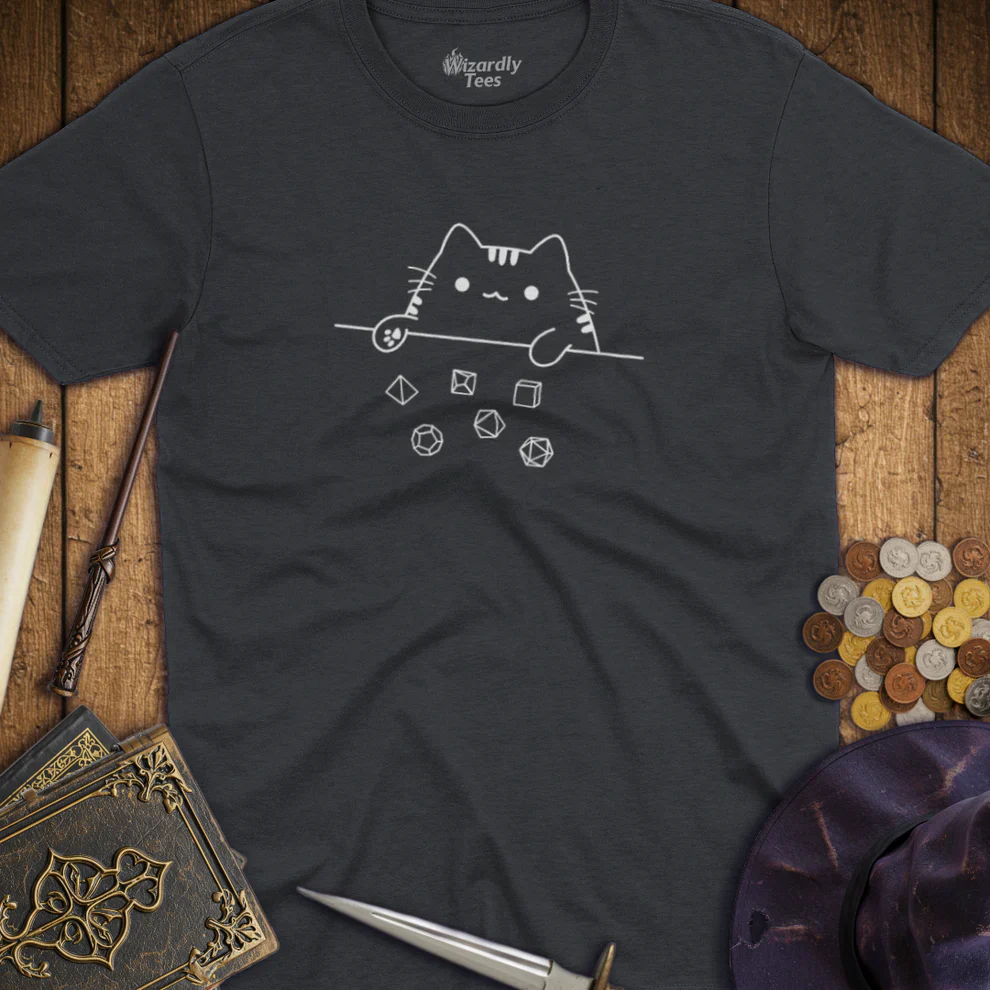 T-Shirt: Cat Dice