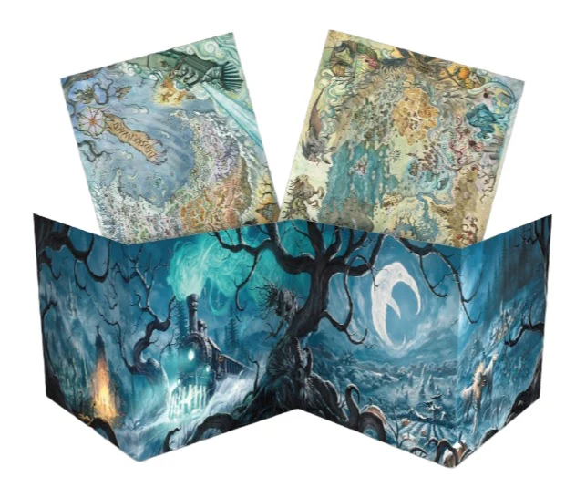 The Crooked Moon RPG: Wickermoor GM Screens & Maps