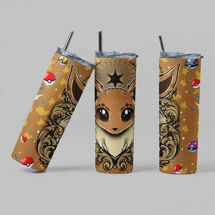 The Geek Boutique: Eevee Poke Anime Video Game TV Inspired Tumbler