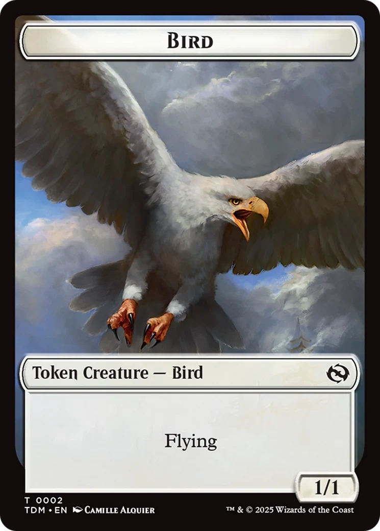 Thopter // Bird Double-Sided Token [Tarkir: Dragonstorm Commander Tokens] - Image 2