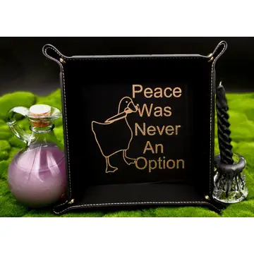 Triangle Treasury: Square Vegan Leatherette Dice Tray - Assorted Colors - Image 11