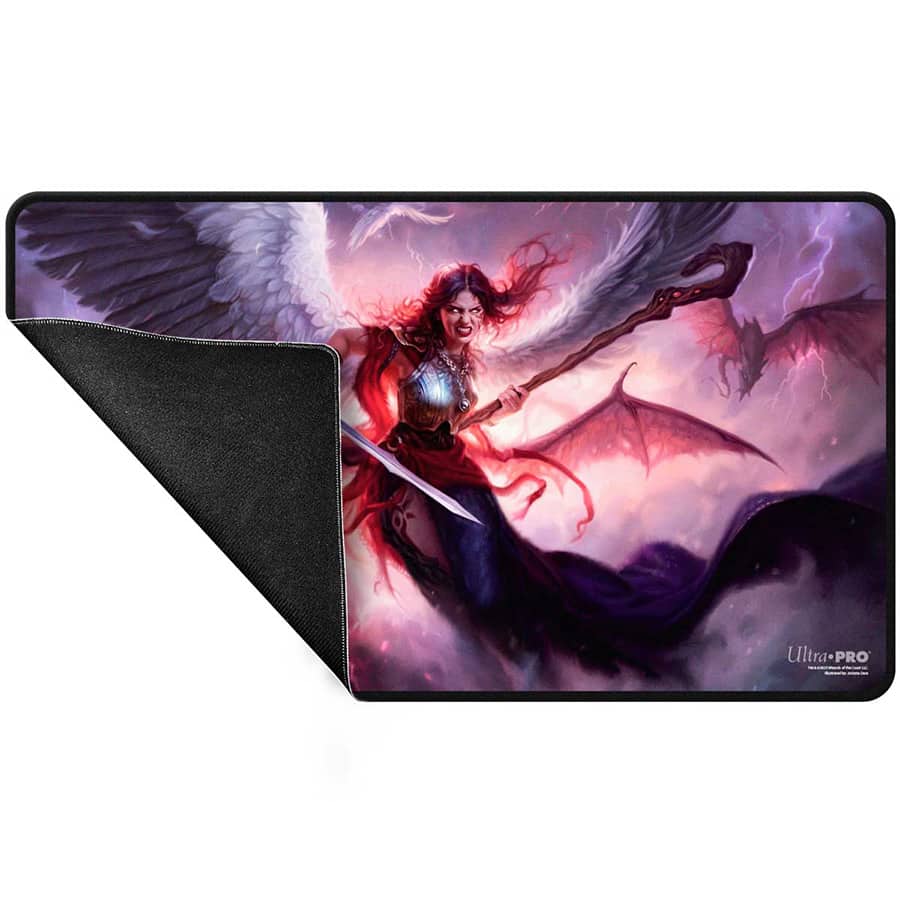 Ultra Pro Magic The Gathering Playmat -  Commander Series (Q1 2025 Wedge): Black Stitched Edge Playmat: Kaalia (Fan Vote) - Image 2
