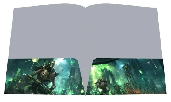 Ultra Pro Warhammer 40k: Necron Codex Aligned Datasheet & Index Card Folio - Image 2