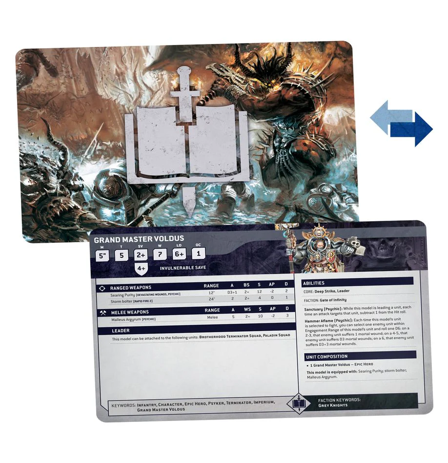 Warhammer 40k: Grey Knights Data cards - Image 2