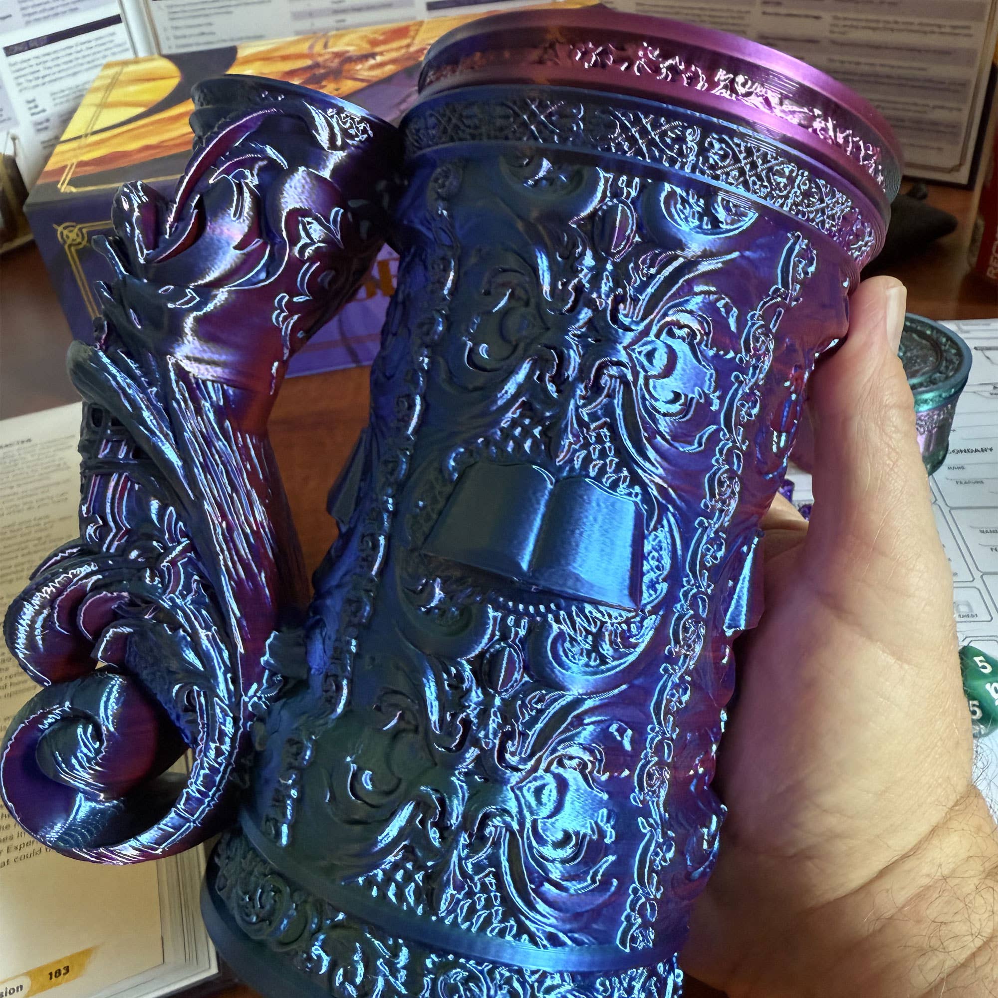 Wizard 12oz Dice Tower Tankard | TTRPG, D&D, Daggerheart - Image 10