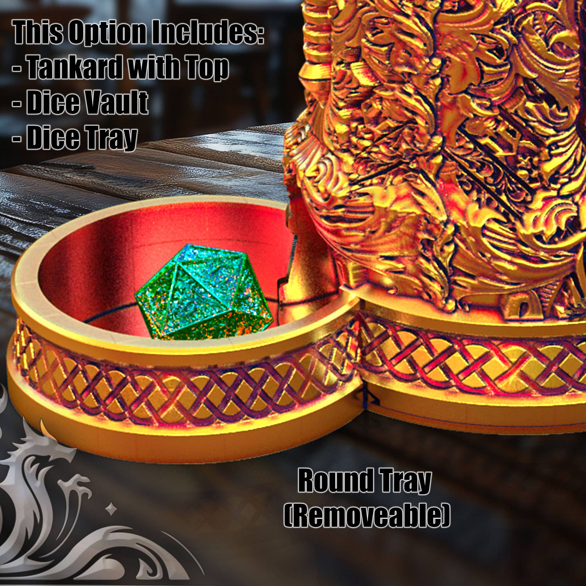 Wizard 12oz Dice Tower Tankard | TTRPG, D&D, Daggerheart - Image 5