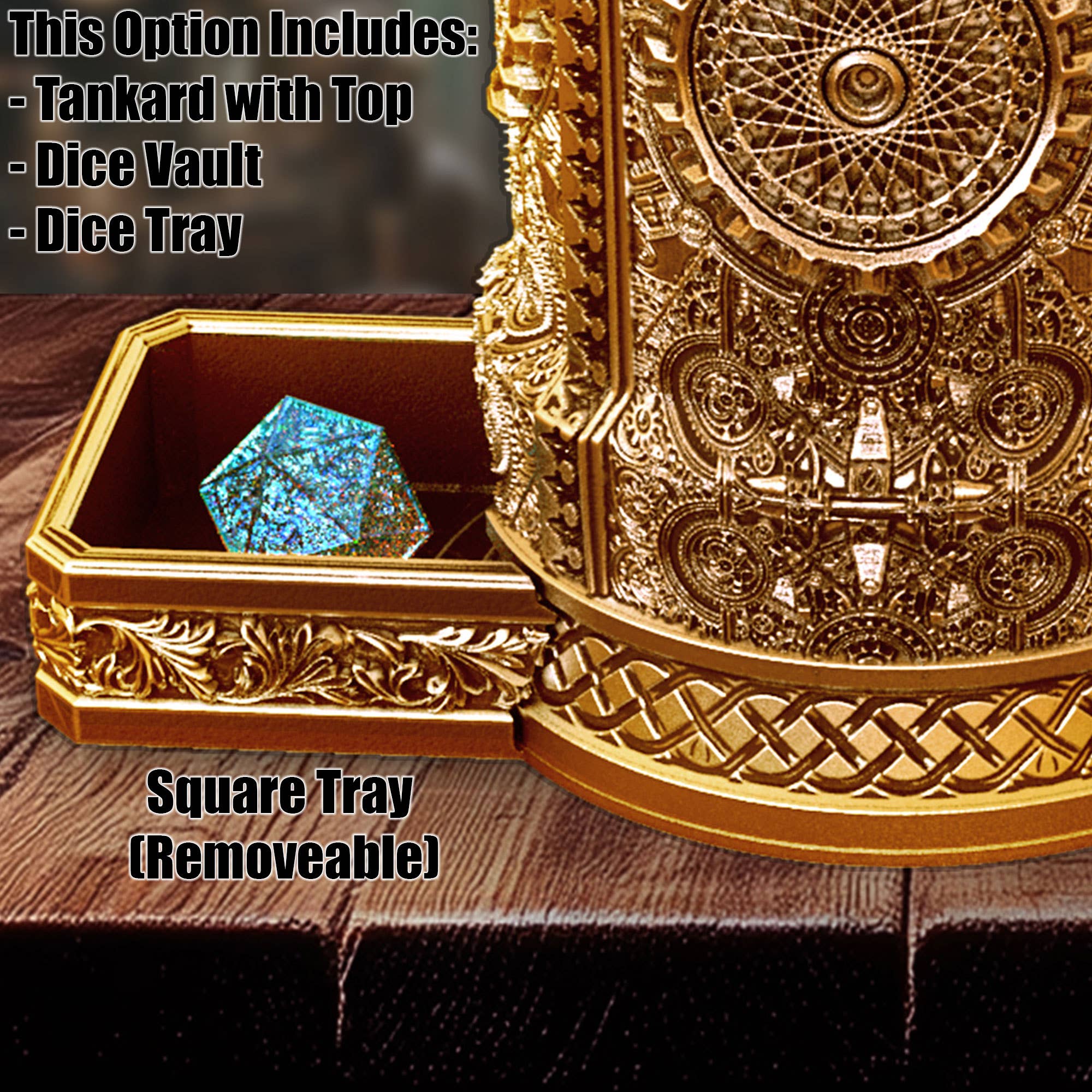 Wizard 12oz Dice Tower Tankard | TTRPG, D&D, Daggerheart - Image 6