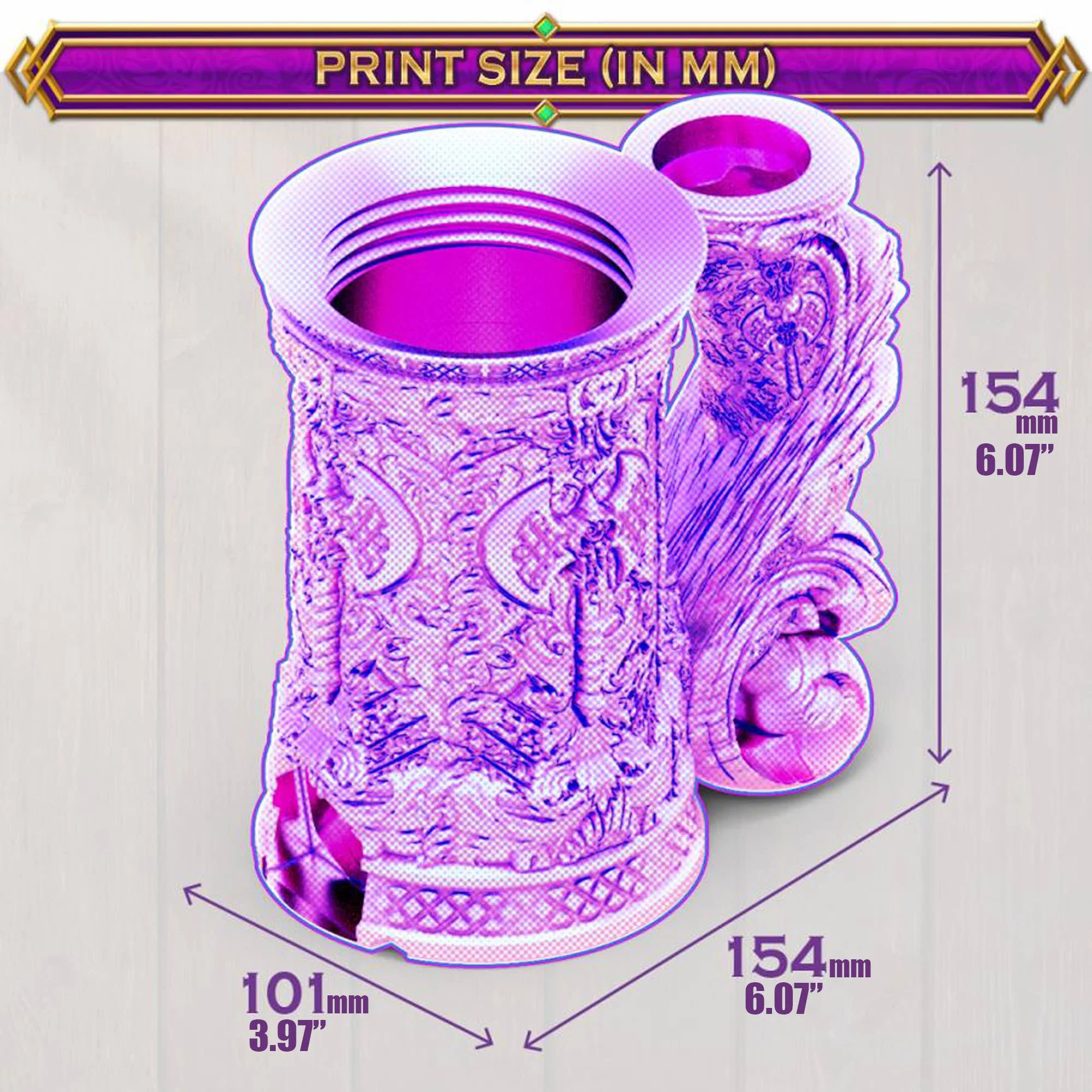 Wizard 12oz Dice Tower Tankard | TTRPG, D&D, Daggerheart - Image 8